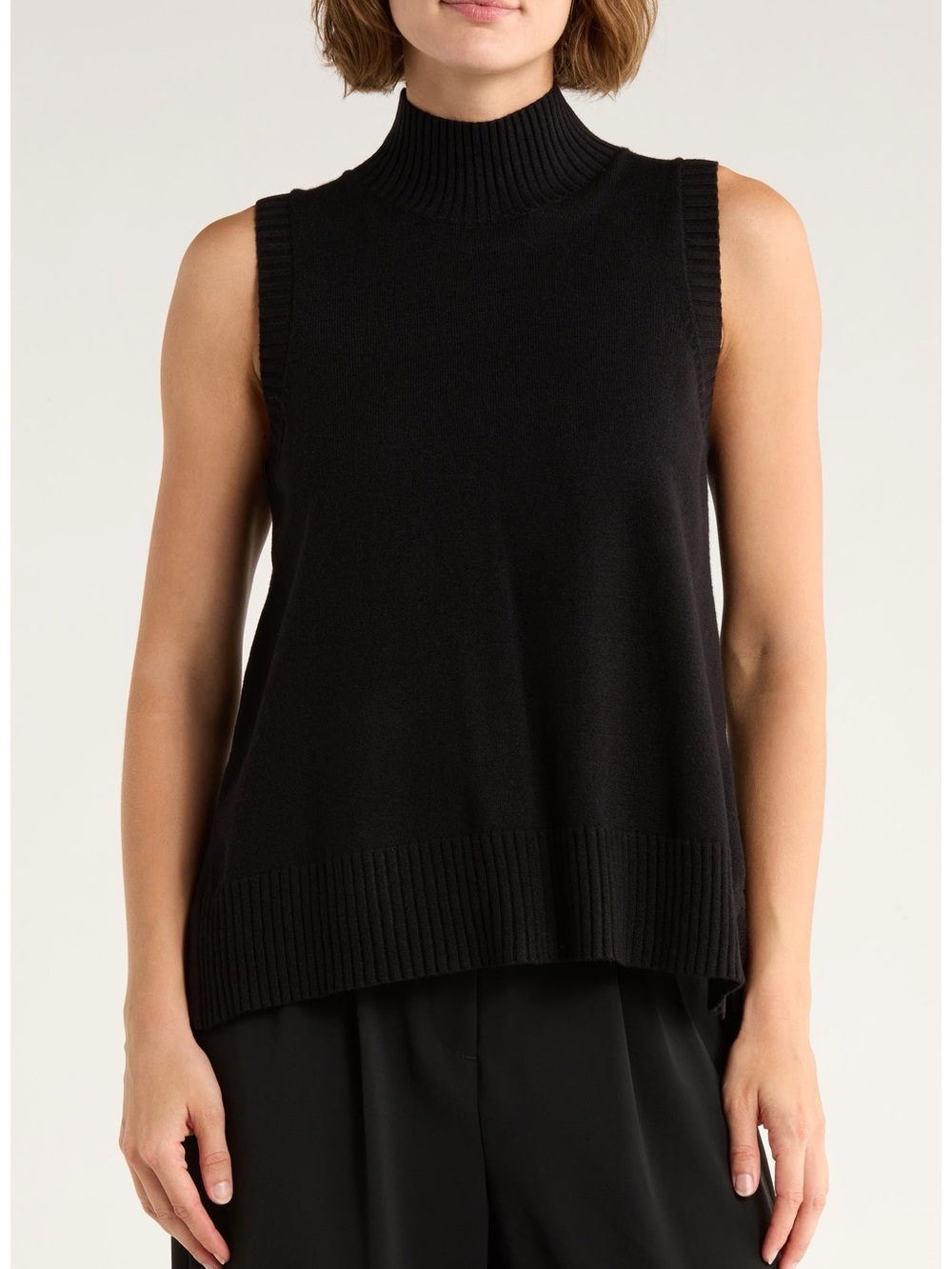 French Connection Babysoft Hilo Sleeveless Mock Neck Sweater